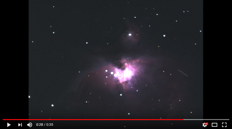 Strange lights traveling across Orion Nebula 11-22-2015 